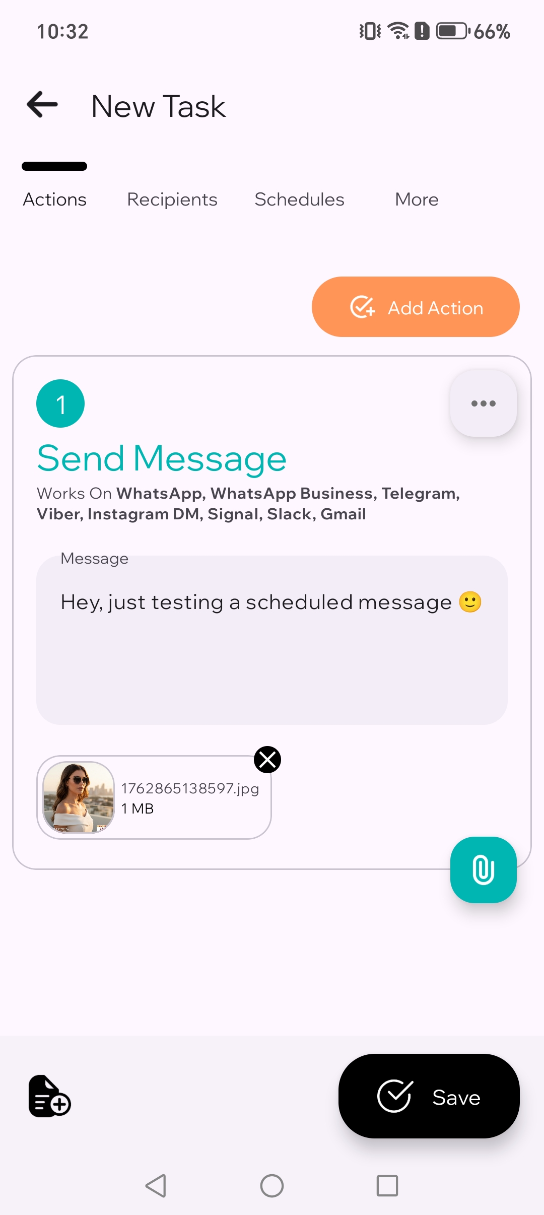 Image attached to the message